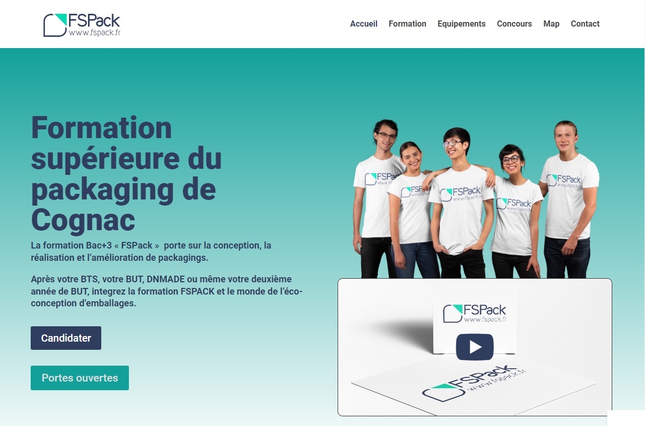  Création d'un nouveau site dédié à la formation FSPack