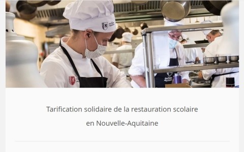 Tarification solidaire Nouvelle Aquitaine