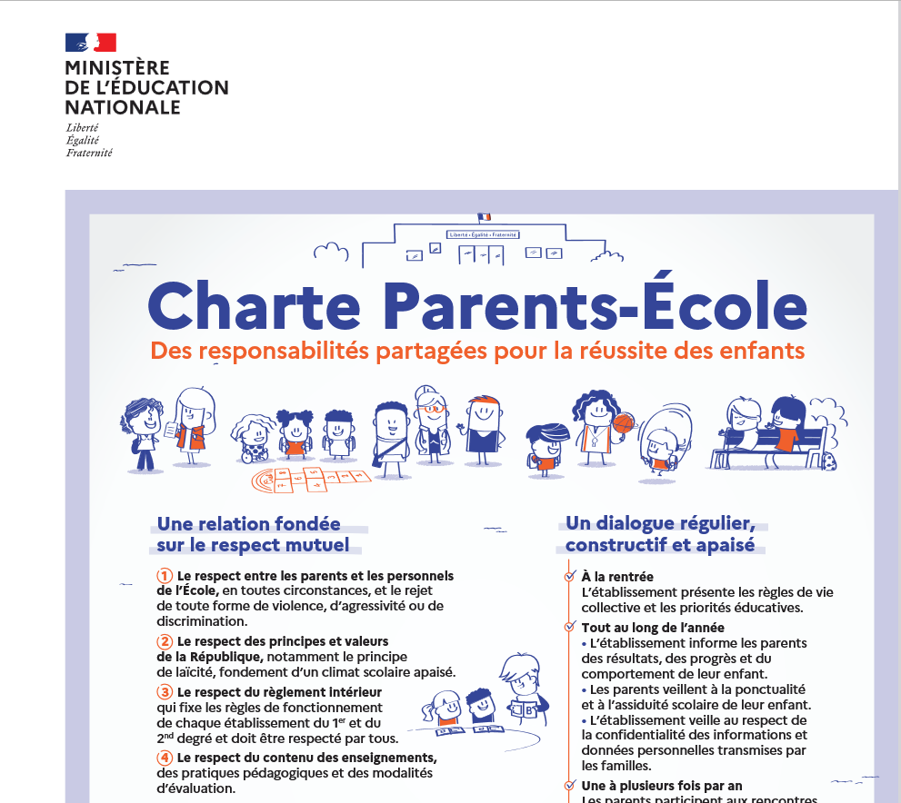  Nouvelle Charte PARENTS/ECOLE