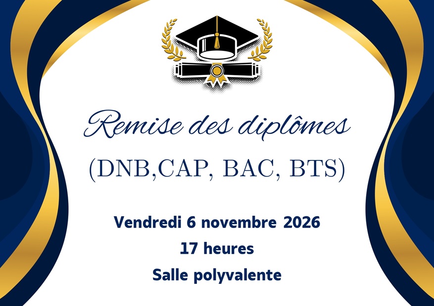  Remise des Diplômes 2026 !